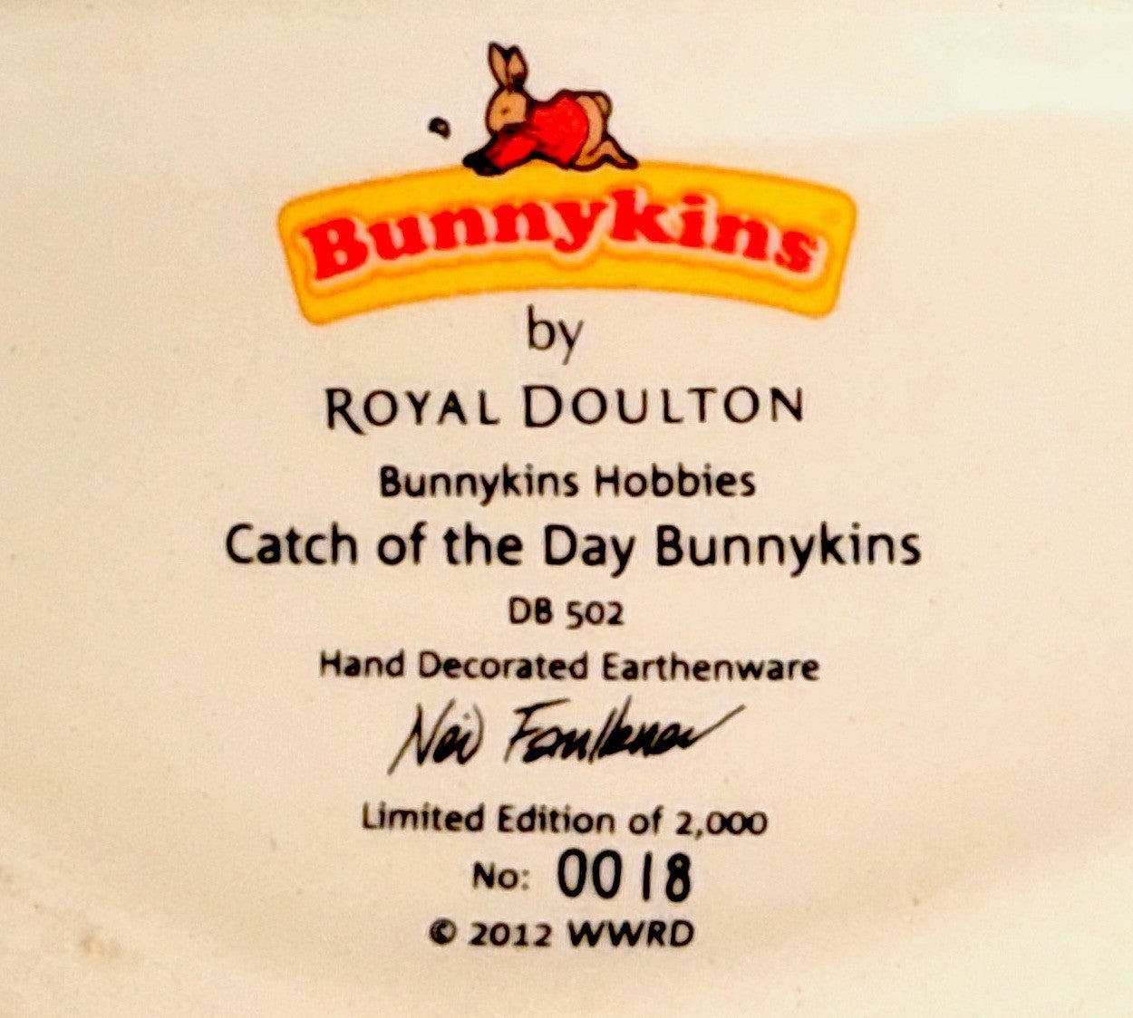Bunnykins Royal Doulton Limited Ed. Catch of the Day Fisherman w/ Pole Rare Find - AntiquesEtceteraBunnykins Royal Doulton Limited Ed. Catch of the Day Fisherman w/ Pole Rare FindRoyal DoultonAntiquesEtcetera