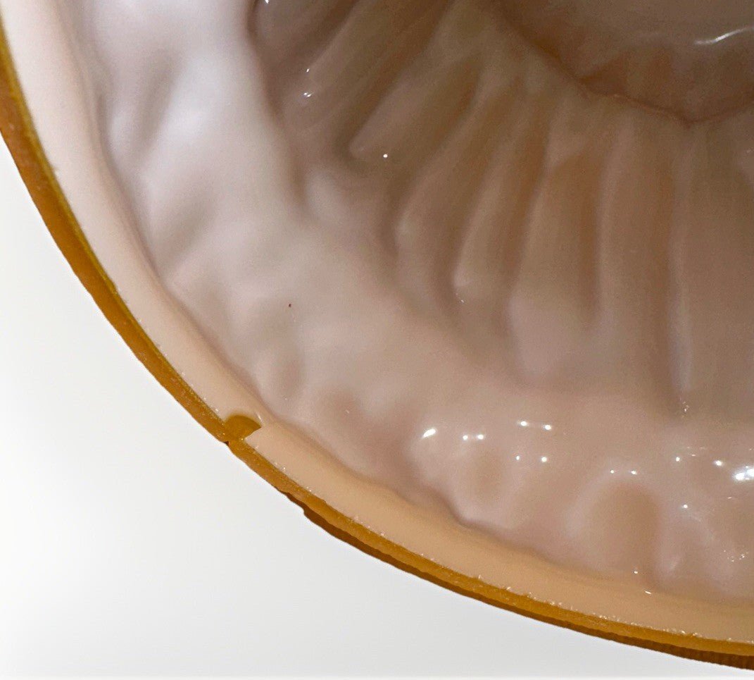 Cased Puffy Glass Lamp Shade Orange over Opal White for 2 1/4" Fitter - AntiquesEtceteraCased Puffy Glass Lamp Shade Orange over Opal White for 2 1/4" FitterUnbrandedAntiquesEtcetera