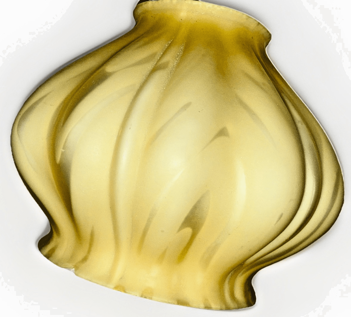 Cased Yellow Art Glass Lamp Shade with Satin Ribbons Throughout 2 1/4" Fitter - AntiquesEtceteraCased Yellow Art Glass Lamp Shade with Satin Ribbons Throughout 2 1/4" FitterUnbrandedAntiquesEtcetera