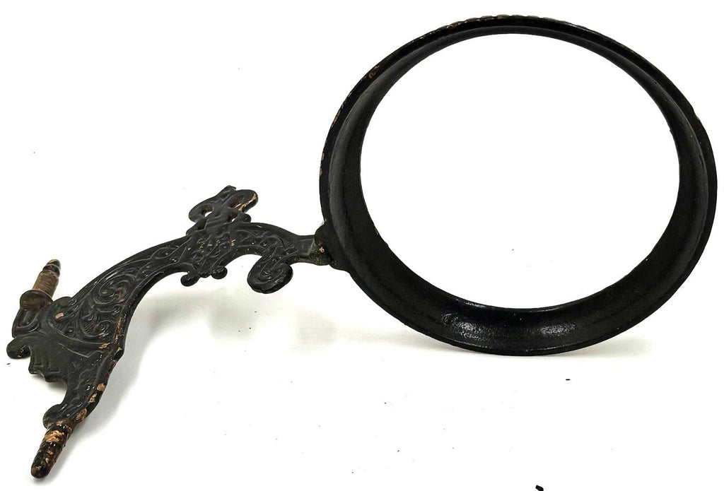 Cast Iron Oil Kerosene Lamp Wall Bracket without Mount - Painted Black - AntiquesEtceteraCast Iron Oil Kerosene Lamp Wall Bracket without Mount - Painted BlackUnbrandedAntiquesEtcetera
