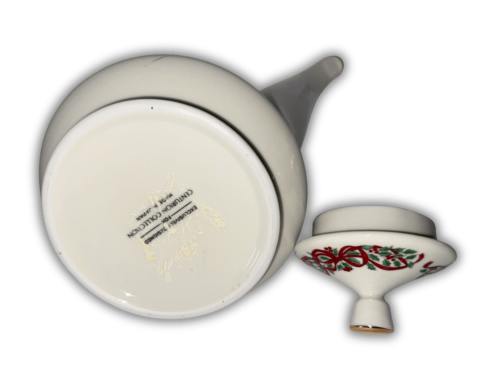 Centurion Christmas Holiday Ribbon and Holly 12 Dinner Plates and Teapot Elegant Old English Charm - AntiquesEtceteraCenturion Christmas Holiday Ribbon and Holly 12 Dinner Plates and Teapot Elegant Old English CharmCenturion CollectionAntiquesEtcetera