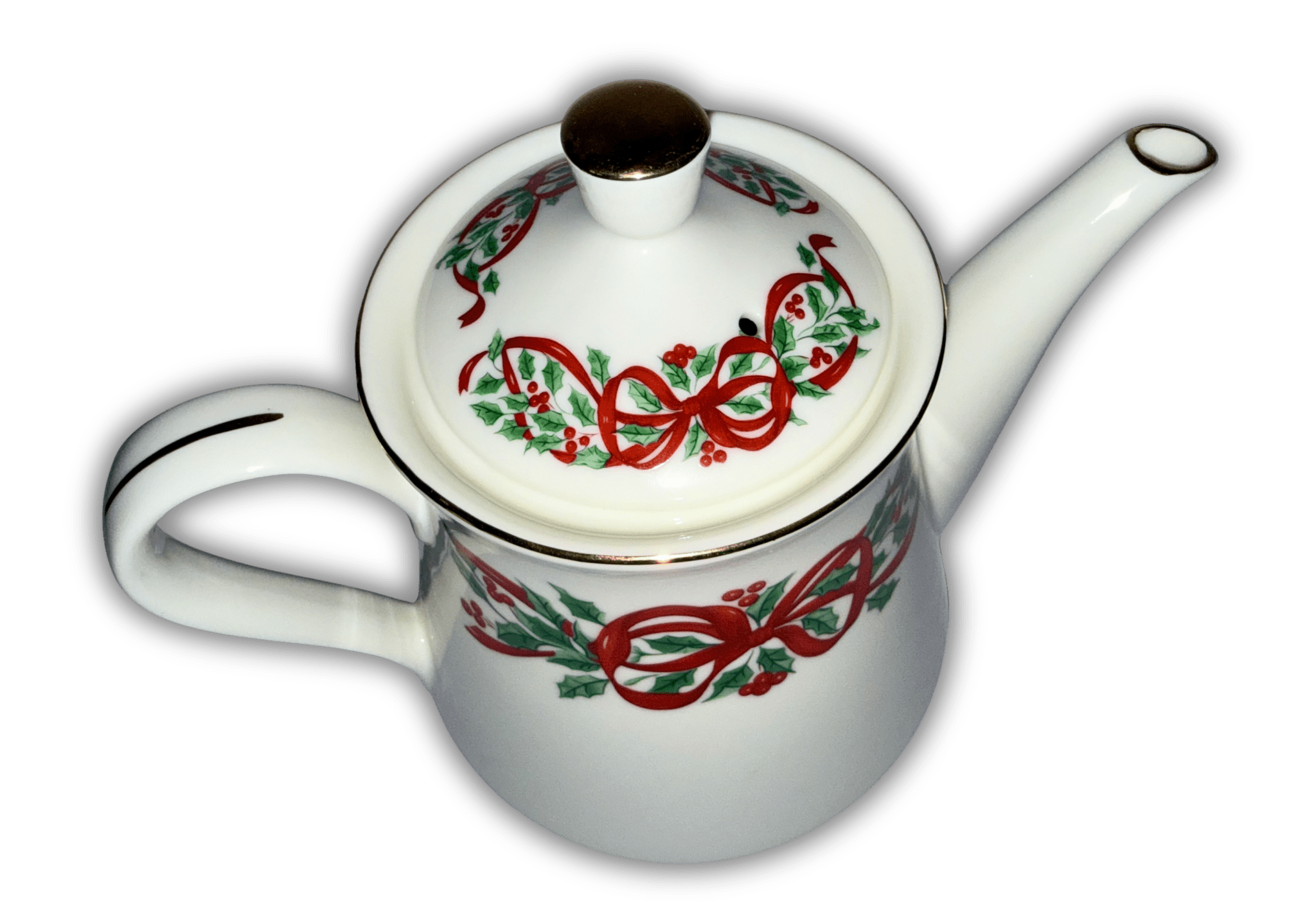 Centurion Christmas Holiday Ribbon and Holly 12 Dinner Plates and Teapot Elegant Old English Charm - AntiquesEtceteraCenturion Christmas Holiday Ribbon and Holly 12 Dinner Plates and Teapot Elegant Old English CharmCenturion CollectionAntiquesEtcetera