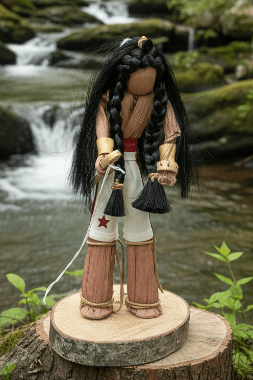 Certified Indian Enterprise Cornshuck Stickball Player Doll Signed Mary Crow - AntiquesEtceteraCertified Indian Enterprise Cornshuck Stickball Player Doll Signed Mary CrowAntiquesEtceteraAntiquesEtcetera