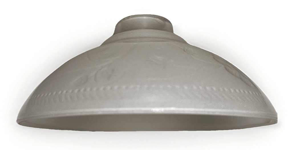 Chandelier Lamp Shade Reverse Frosted Glass with Floral Imprint 1 5/8" Fitter - AntiquesEtceteraChandelier Lamp Shade Reverse Frosted Glass with Floral Imprint 1 5/8" FitterAntiqueAntiquesEtcetera