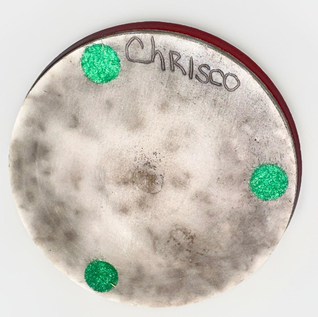 Charles Chrisco Raku Pottery Crackle Glazed Vase Signed Red Black White + Papers - AntiquesEtceteraCharles Chrisco Raku Pottery Crackle Glazed Vase Signed Red Black White + PapersChrisco PotteryAntiquesEtcetera