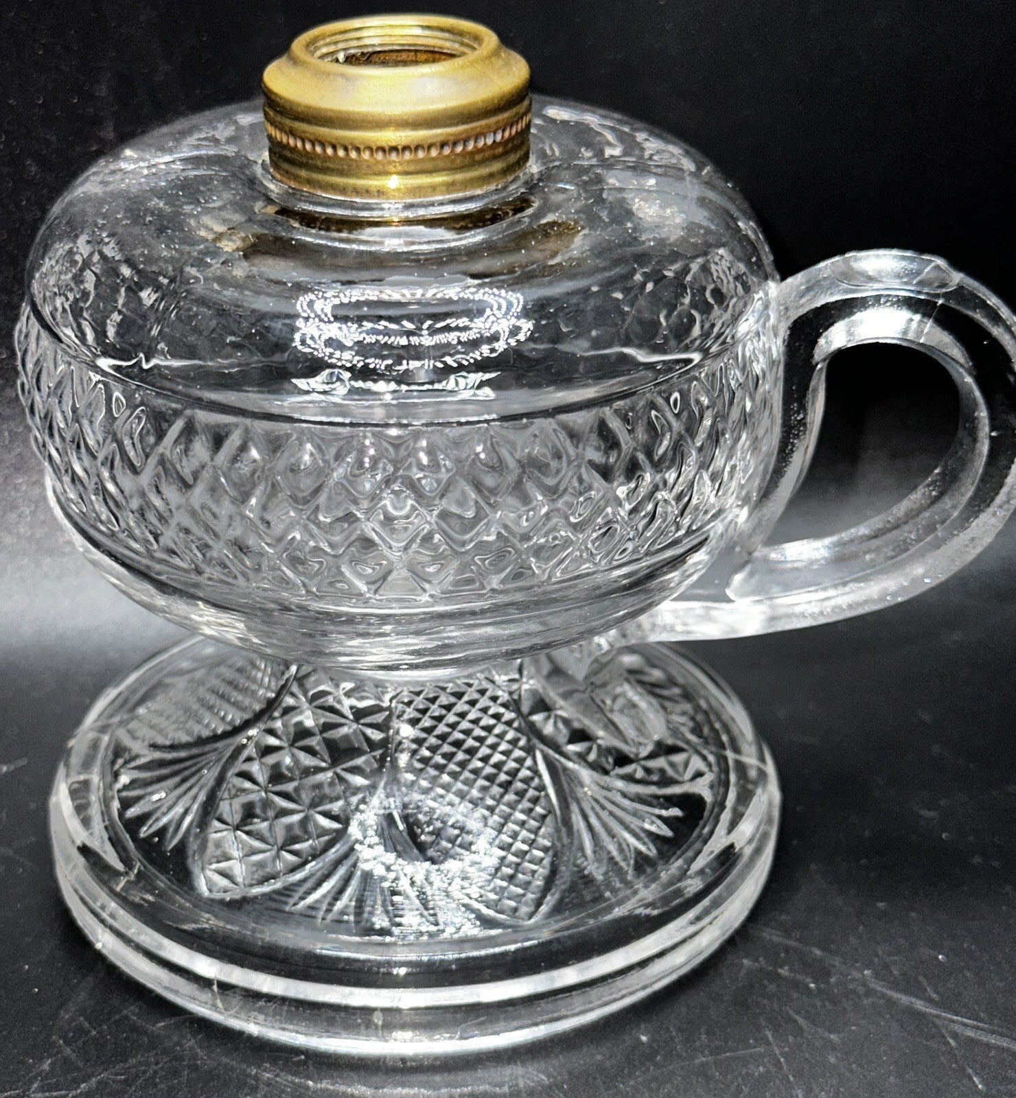 CINDERELLA Oil Kerosene Footed Hand Lamp Antique THURO 1, p. 275 - g Lovely! - AntiquesEtceteraCINDERELLA Oil Kerosene Footed Hand Lamp Antique THURO 1, p. 275 - g Lovely!AntiqueAntiquesEtcetera