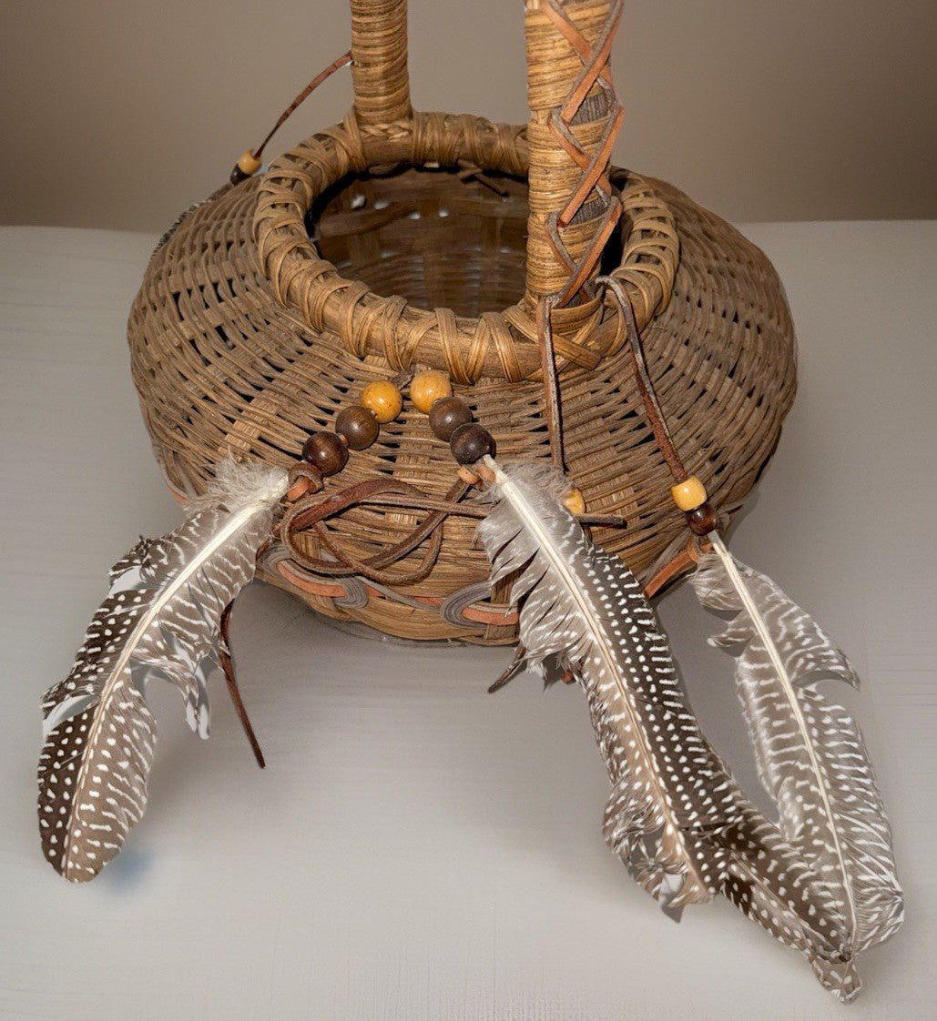 Circle of Life Apple Basket Cherokee Design Lonnie Talafierro Sig. Black Walnut - AntiquesEtceteraCircle of Life Apple Basket Cherokee Design Lonnie Talafierro Sig. Black WalnutAntiquesEtceteraAntiquesEtcetera