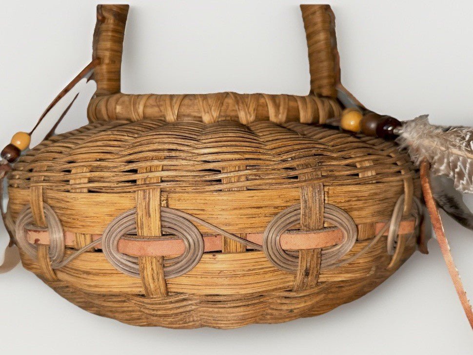 Circle of Life Apple Basket Cherokee Design Lonnie Talafierro Sig. Black Walnut - AntiquesEtceteraCircle of Life Apple Basket Cherokee Design Lonnie Talafierro Sig. Black WalnutAntiquesEtceteraAntiquesEtcetera