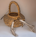 Circle of Life Apple Basket Cherokee Design Lonnie Talafierro Sig. Black Walnut - AntiquesEtceteraCircle of Life Apple Basket Cherokee Design Lonnie Talafierro Sig. Black WalnutAntiquesEtceteraAntiquesEtcetera