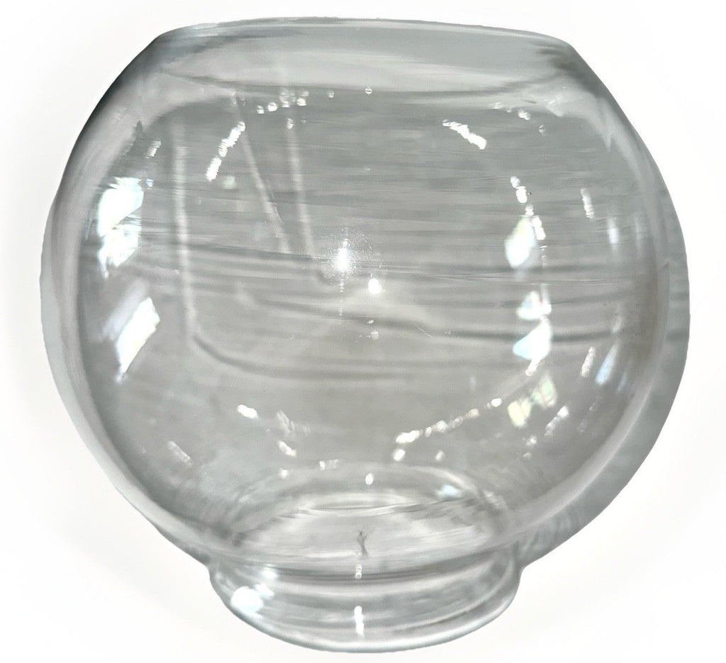 Clear Glass Fishbowl Shade for Kerosene Oil Banquet Lamp 4" Fitter, 7 1/2" Diam - AntiquesEtceteraClear Glass Fishbowl Shade for Kerosene Oil Banquet Lamp 4" Fitter, 7 1/2" DiamUnbrandedAntiquesEtcetera