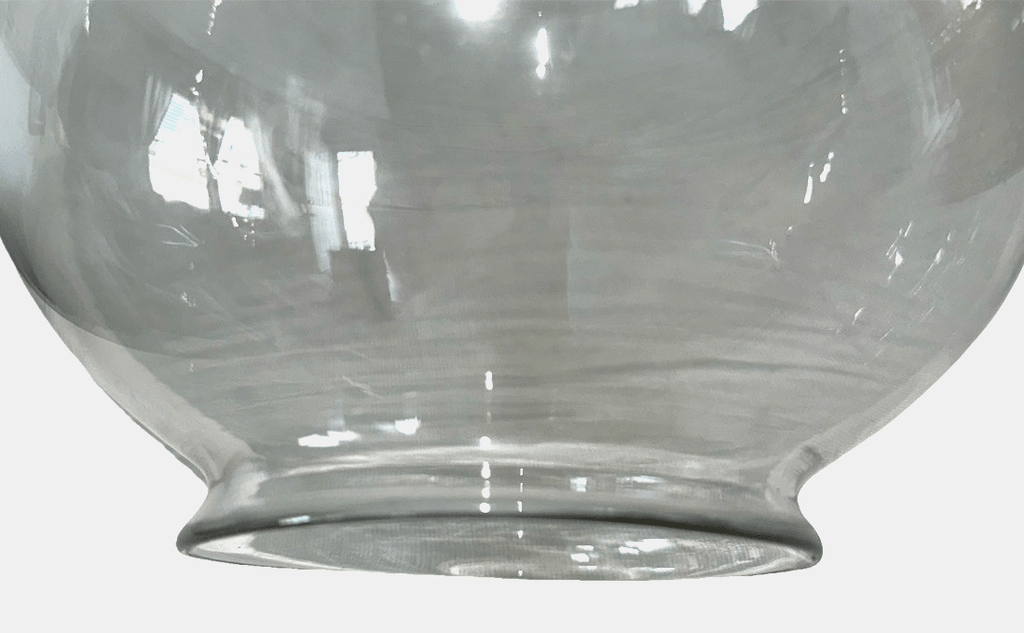 Clear Glass Fishbowl Shade for Kerosene Oil Banquet Lamp 4" Fitter, 7 1/2" Diam - AntiquesEtceteraClear Glass Fishbowl Shade for Kerosene Oil Banquet Lamp 4" Fitter, 7 1/2" DiamUnbrandedAntiquesEtcetera