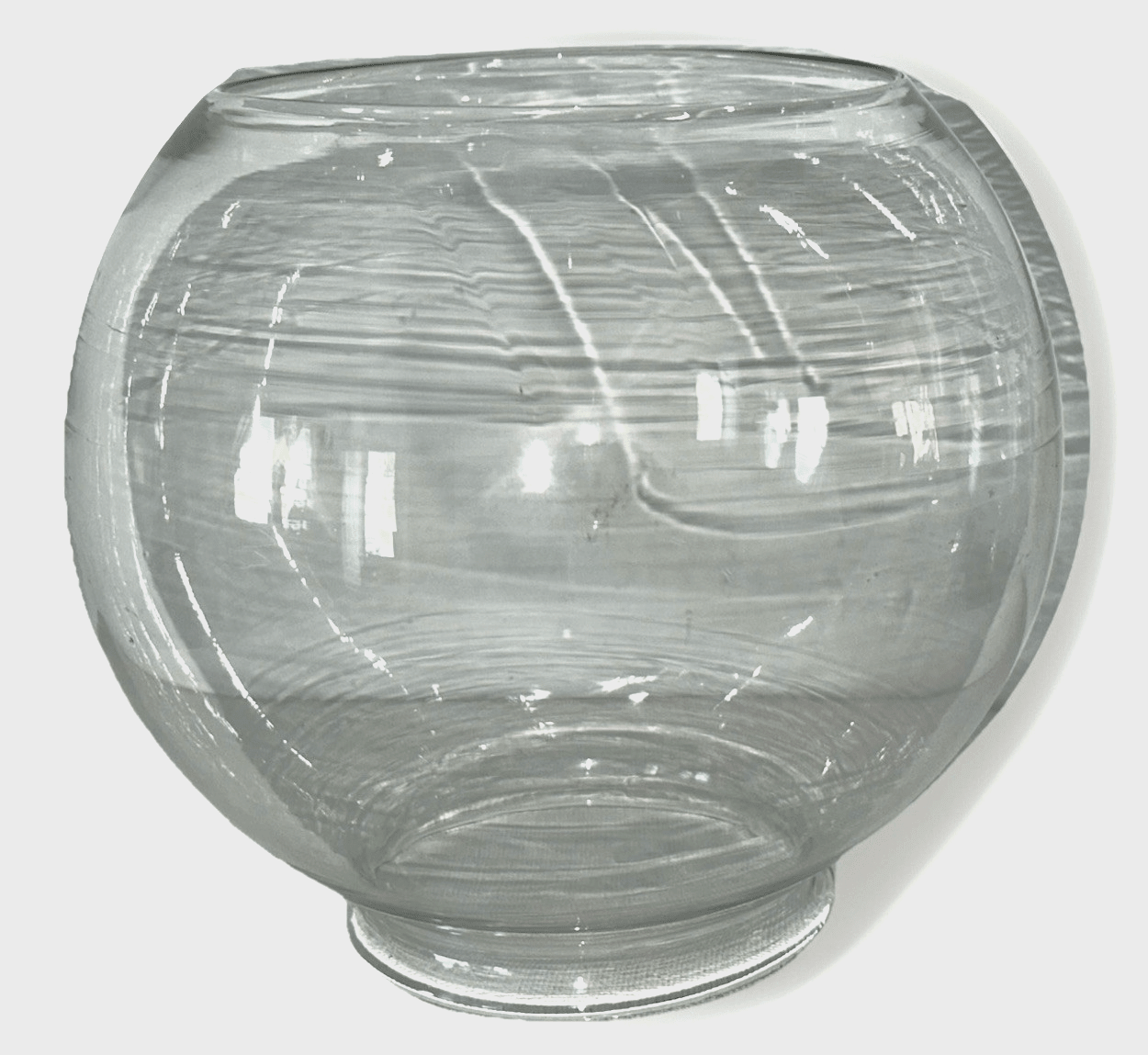 Clear Glass Fishbowl Shade for Kerosene Oil Banquet Lamp 4" Fitter, 7 1/2" Diam - AntiquesEtceteraClear Glass Fishbowl Shade for Kerosene Oil Banquet Lamp 4" Fitter, 7 1/2" DiamUnbrandedAntiquesEtcetera