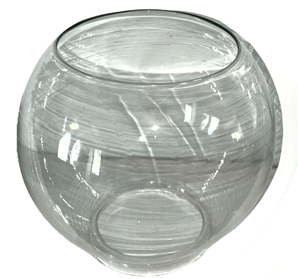 Clear Glass Fishbowl Shade for Kerosene Oil Banquet Lamp 4" Fitter, 7 1/2" Diam - AntiquesEtceteraClear Glass Fishbowl Shade for Kerosene Oil Banquet Lamp 4" Fitter, 7 1/2" DiamUnbrandedAntiquesEtcetera