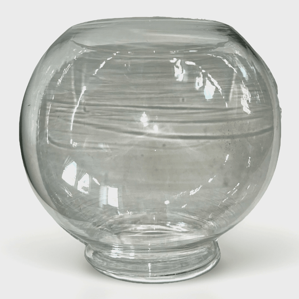 Clear Glass Fishbowl Shade for Kerosene Oil Banquet Lamp 4" Fitter, 7 1/2" Diam - AntiquesEtceteraClear Glass Fishbowl Shade for Kerosene Oil Banquet Lamp 4" Fitter, 7 1/2" DiamUnbrandedAntiquesEtcetera