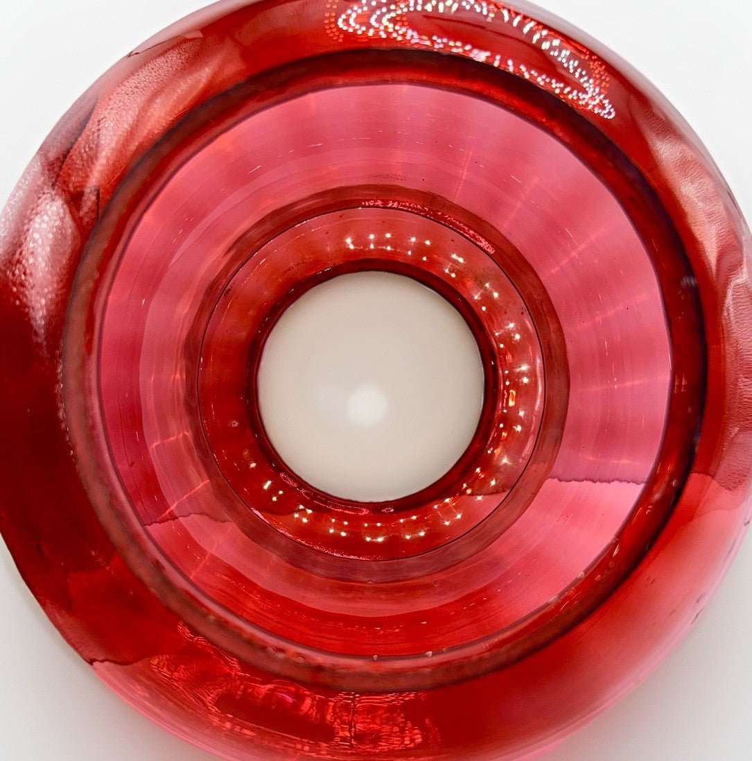 Cranberry Glass Kerosene Oil Hall Lamp Shade 8 1/4" Antique Lovely Wide Bulge - AntiquesEtceteraCranberry Glass Kerosene Oil Hall Lamp Shade 8 1/4" Antique Lovely Wide BulgeUnbrandedAntiquesEtcetera