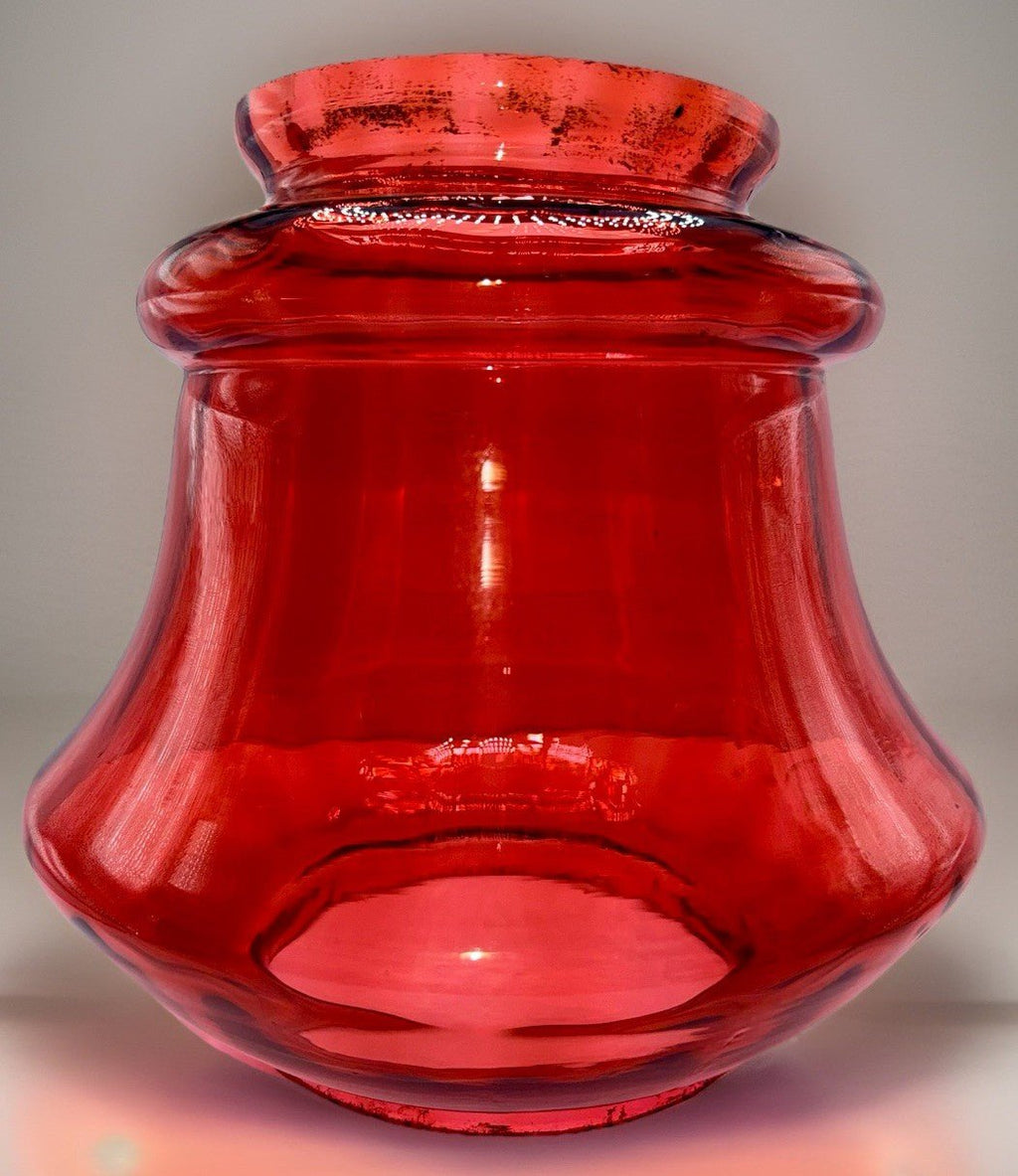 Cranberry Glass Kerosene Oil Hall Lamp Shade 8 1/4" Antique Lovely Wide Bulge - AntiquesEtceteraCranberry Glass Kerosene Oil Hall Lamp Shade 8 1/4" Antique Lovely Wide BulgeUnbrandedAntiquesEtcetera