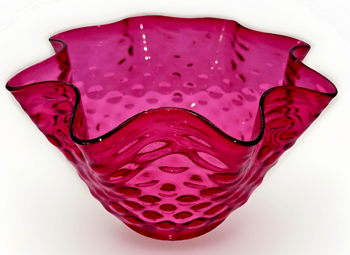 Cranberry Hobnail Glass Lamp Shade Banquet Oil Kerosene 4" Rim Victorian Antique - AntiquesEtceteraCranberry Hobnail Glass Lamp Shade Banquet Oil Kerosene 4" Rim Victorian AntiqueUnbrandedAntiquesEtcetera