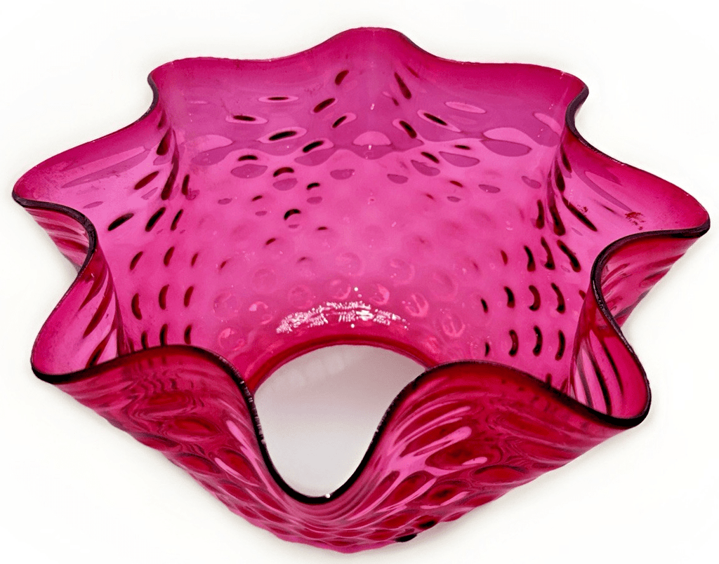Cranberry Hobnail Glass Lamp Shade Banquet Oil Kerosene 4" Rim Victorian Antique - AntiquesEtceteraCranberry Hobnail Glass Lamp Shade Banquet Oil Kerosene 4" Rim Victorian AntiqueUnbrandedAntiquesEtcetera