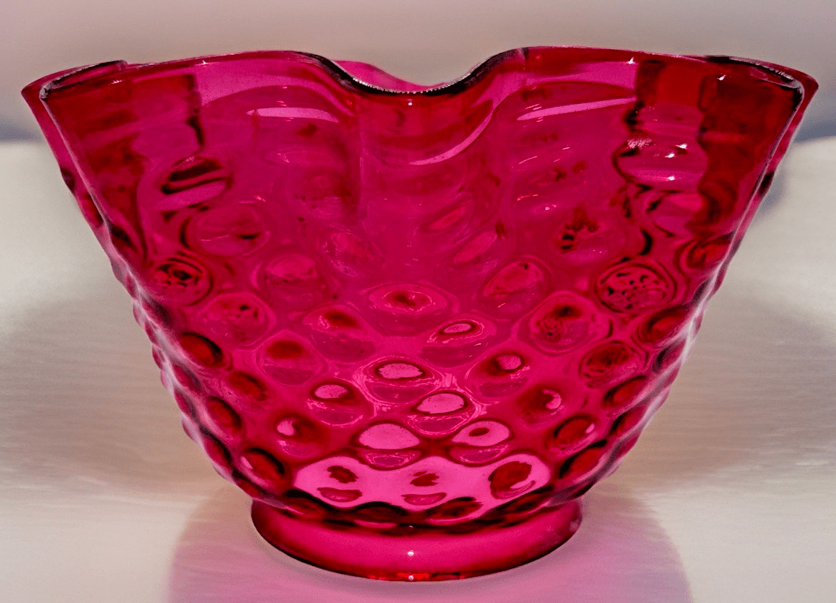 Cranberry Hobnail Glass Lamp Shade Banquet Oil Kerosene 4" Rim Victorian Antique - AntiquesEtceteraCranberry Hobnail Glass Lamp Shade Banquet Oil Kerosene 4" Rim Victorian AntiqueUnbrandedAntiquesEtcetera