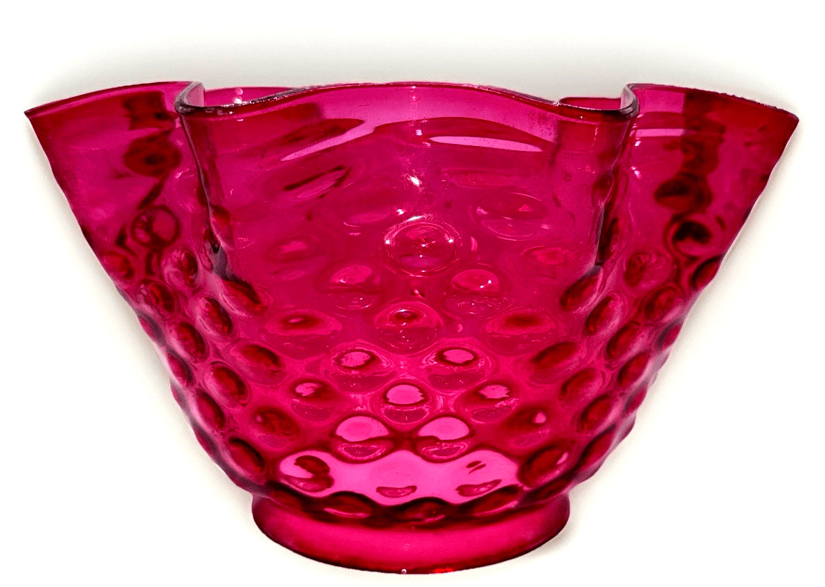 Cranberry Hobnail Glass Lamp Shade Banquet Oil Kerosene 4" Rim Victorian Antique - AntiquesEtceteraCranberry Hobnail Glass Lamp Shade Banquet Oil Kerosene 4" Rim Victorian AntiqueUnbrandedAntiquesEtcetera