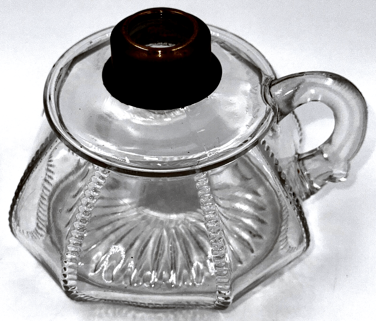 Dalzell's CROWN Kerosene Oil Flat Hand Lamp THURO 1, 252e Findlay, OH Antique - AntiquesEtceteraDalzell's CROWN Kerosene Oil Flat Hand Lamp THURO 1, 252e Findlay, OH AntiqueAntiqueAntiquesEtcetera
