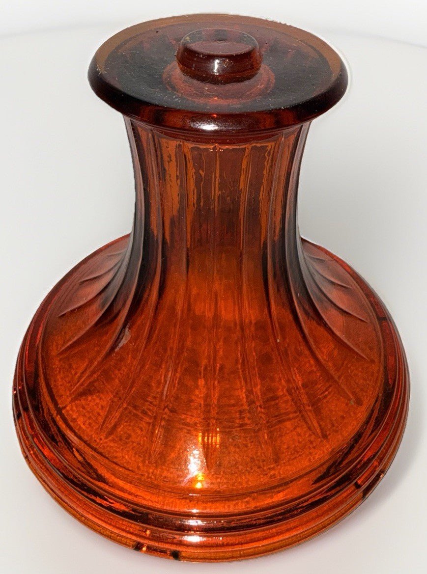 Dark Amber Glass Aladdin Lamp Base for Mod B 23 23A Maxbrite Short Lincoln Drape - AntiquesEtceteraDark Amber Glass Aladdin Lamp Base for Mod B 23 23A Maxbrite Short Lincoln DrapeAladdinAntiquesEtcetera