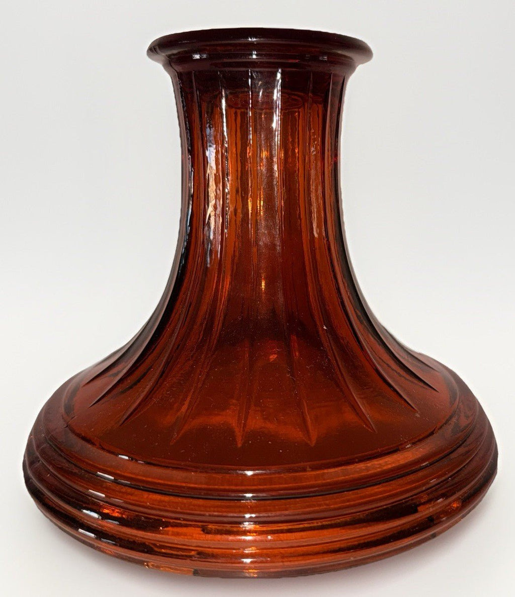 Dark Amber Glass Aladdin Lamp Base for Mod B 23 23A Maxbrite Short Lincoln Drape - AntiquesEtceteraDark Amber Glass Aladdin Lamp Base for Mod B 23 23A Maxbrite Short Lincoln DrapeAladdinAntiquesEtcetera
