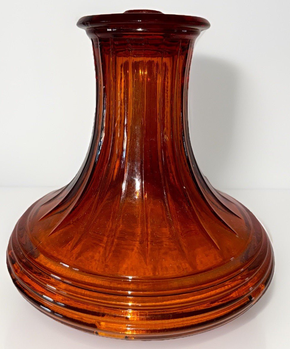 Dark Amber Glass Aladdin Lamp Base for Mod B 23 23A Maxbrite Short Lincoln Drape - AntiquesEtceteraDark Amber Glass Aladdin Lamp Base for Mod B 23 23A Maxbrite Short Lincoln DrapeAladdinAntiquesEtcetera