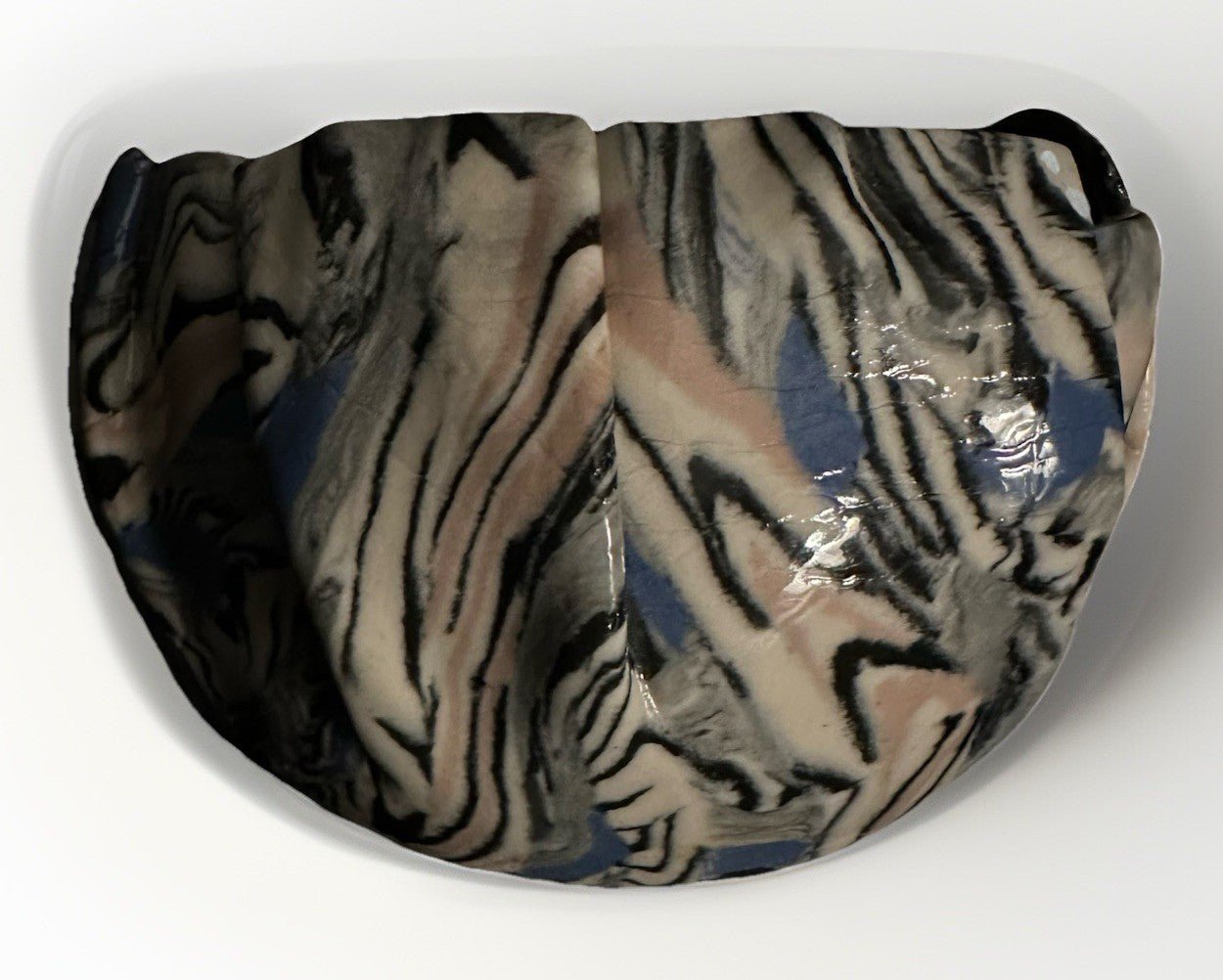 Delicate Folded Pottery Rose Bowl Vase Exquisite Unusual OOAK Multicolored Rare - AntiquesEtceteraDelicate Folded Pottery Rose Bowl Vase Exquisite Unusual OOAK Multicolored RareHandcraftedAntiquesEtcetera