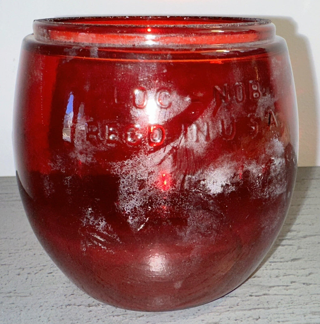 Dietz Little Wizard Ruby Red Lantern Loc Nob Globe 3 7/8" Glass Made in N.Y. USA - AntiquesEtceteraDietz Little Wizard Ruby Red Lantern Loc Nob Globe 3 7/8" Glass Made in N.Y. USADietzAntiquesEtcetera
