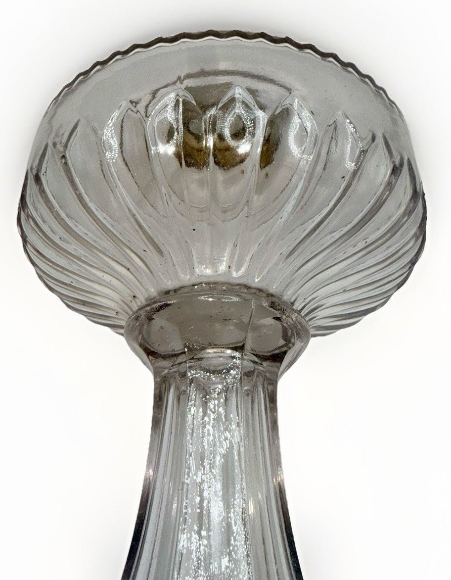 Dogtooth Kerosene Oil Stand Lamp ca 1890 U.S. Glass Thuro Bk 1, 283, Fig G - AntiquesEtceteraDogtooth Kerosene Oil Stand Lamp ca 1890 U.S. Glass Thuro Bk 1, 283, Fig GU.S. GlassAntiquesEtcetera