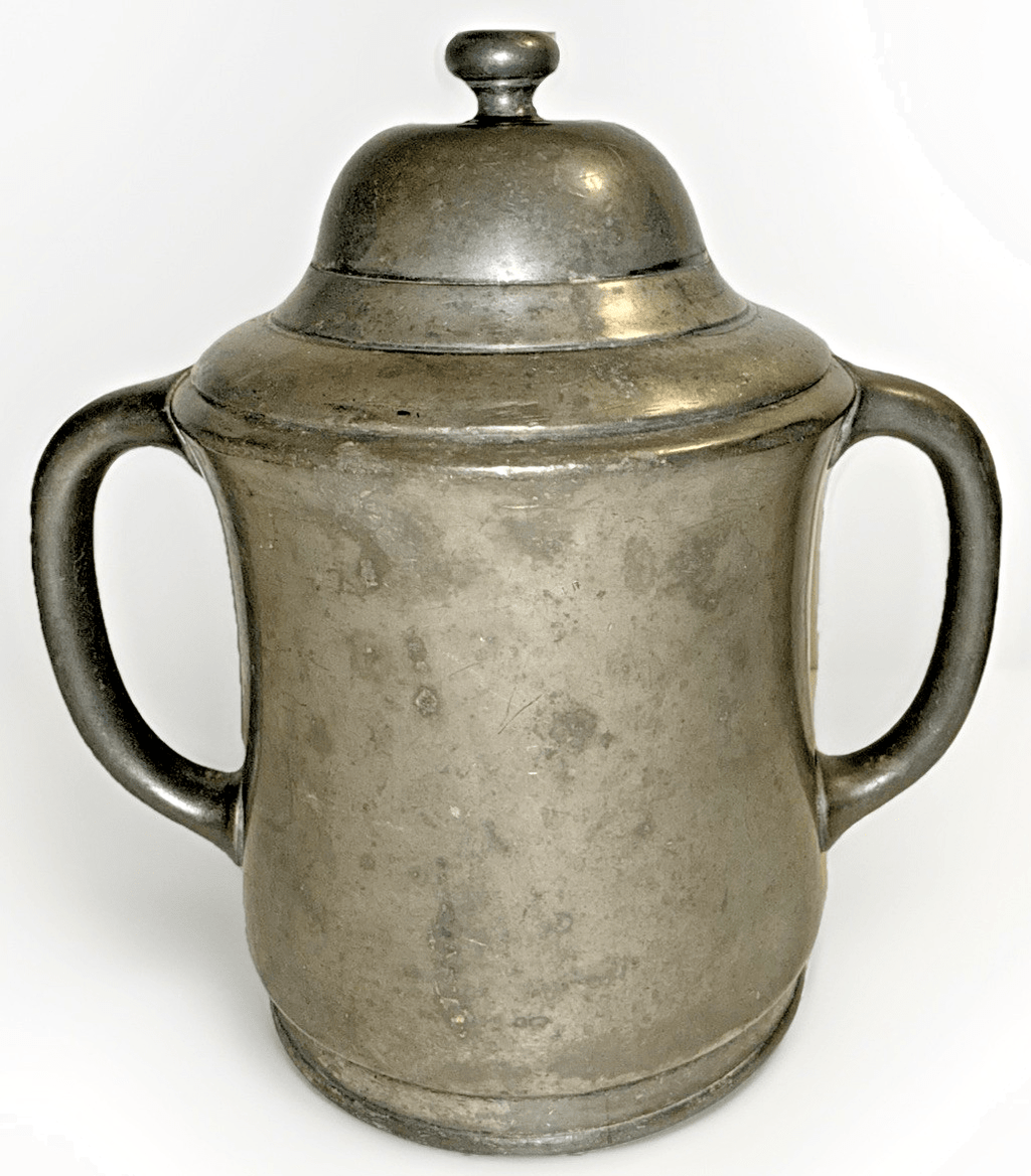 Double Handled Reed & Barton Pewter Sugar Bowl Lid Signed / Danforth Collection - AntiquesEtceteraDouble Handled Reed & Barton Pewter Sugar Bowl Lid Signed / Danforth CollectionReed & BartonAntiquesEtcetera
