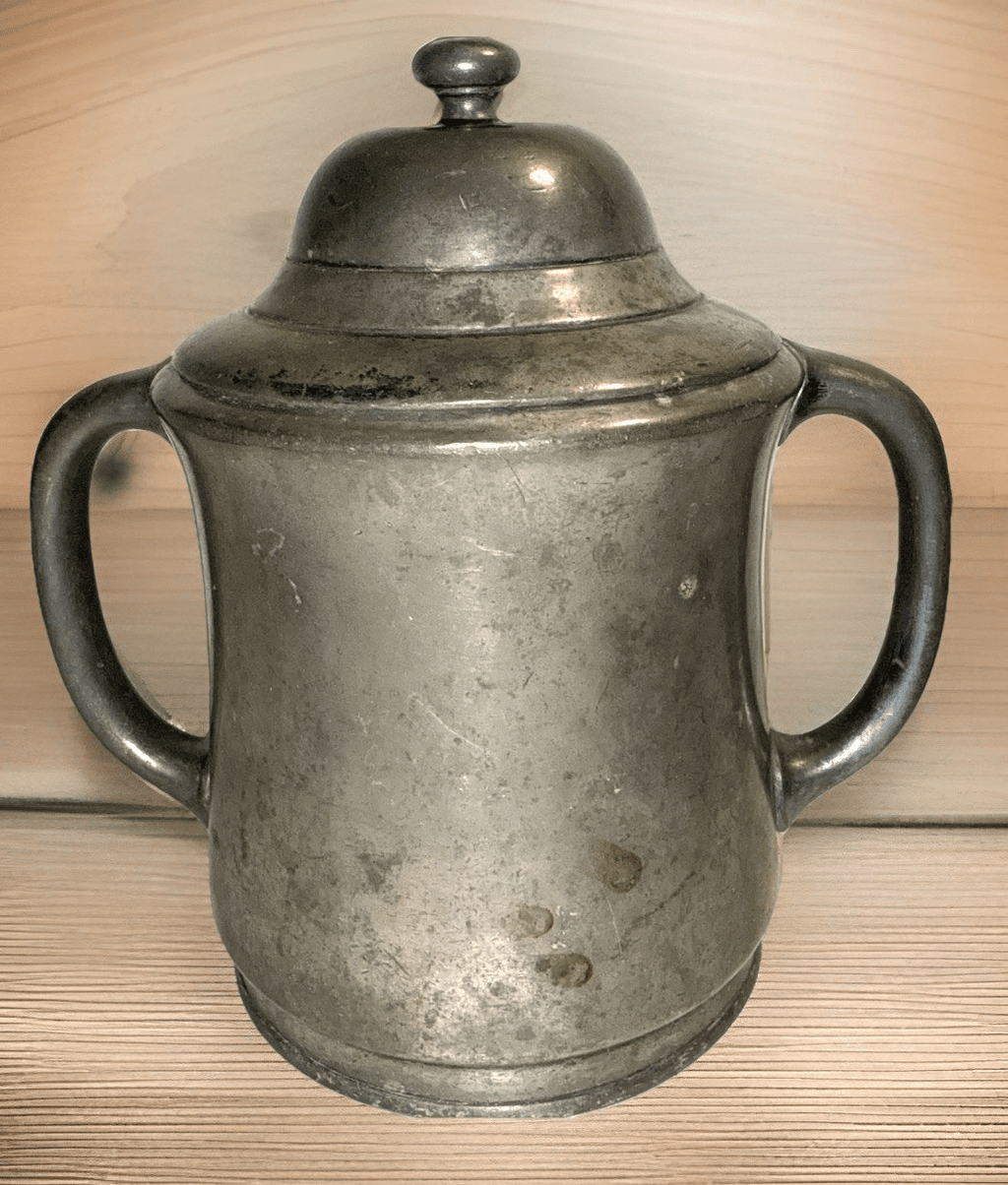 Double Handled Reed & Barton Pewter Sugar Bowl Lid Signed / Danforth Collection - AntiquesEtceteraDouble Handled Reed & Barton Pewter Sugar Bowl Lid Signed / Danforth CollectionReed & BartonAntiquesEtcetera