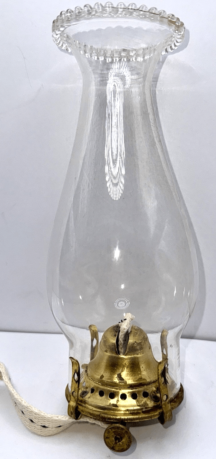 E. Miller Co. No. 1 Kerosene Oil Lamp Burner w/ Wick & Glass Pearl Top Chimney - AntiquesEtceteraE. Miller Co. No. 1 Kerosene Oil Lamp Burner w/ Wick & Glass Pearl Top ChimneyAntiquesEtceteraAntiquesEtcetera