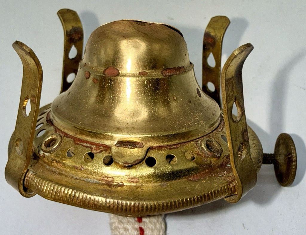 E. Miller Venus No. 0 Kerosene Oil Lamp Burner w/ Wick & Glass Pearl Top Chimney - AntiquesEtceteraE. Miller Venus No. 0 Kerosene Oil Lamp Burner w/ Wick & Glass Pearl Top ChimneyAntiquesEtceteraAntiquesEtcetera