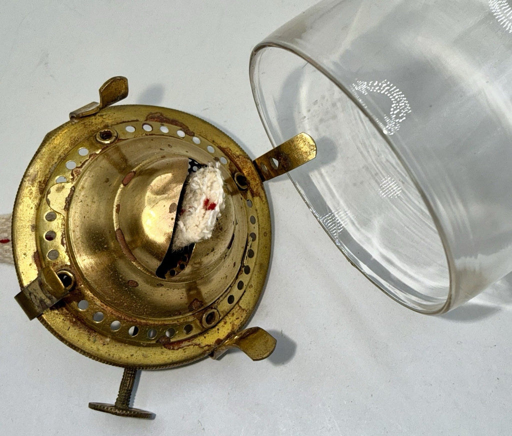 E. Miller Venus No. 0 Kerosene Oil Lamp Burner w/ Wick & Glass Pearl Top Chimney - AntiquesEtceteraE. Miller Venus No. 0 Kerosene Oil Lamp Burner w/ Wick & Glass Pearl Top ChimneyAntiquesEtceteraAntiquesEtcetera