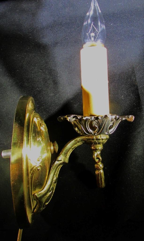 Electrified Candelabra Wall Sconce Gold, Silver Antique Detail Art Deco Tassel - AntiquesEtceteraElectrified Candelabra Wall Sconce Gold, Silver Antique Detail Art Deco TasselAntiquesEtceteraAntiquesEtcetera