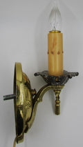 Electrified Candelabra Wall Sconce Gold, Silver Antique Detail Art Deco Tassel - AntiquesEtceteraElectrified Candelabra Wall Sconce Gold, Silver Antique Detail Art Deco TasselAntiquesEtceteraAntiquesEtcetera