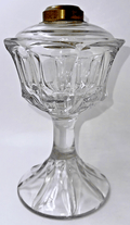 Elegant Antique Geo. Duncan QUARTERED BLOCK Kerosene or Oil Stand Lamp 2 Collar - AntiquesEtceteraElegant Antique Geo. Duncan QUARTERED BLOCK Kerosene or Oil Stand Lamp 2 CollarGeo. Duncan's Sons & CompanyAntiquesEtcetera