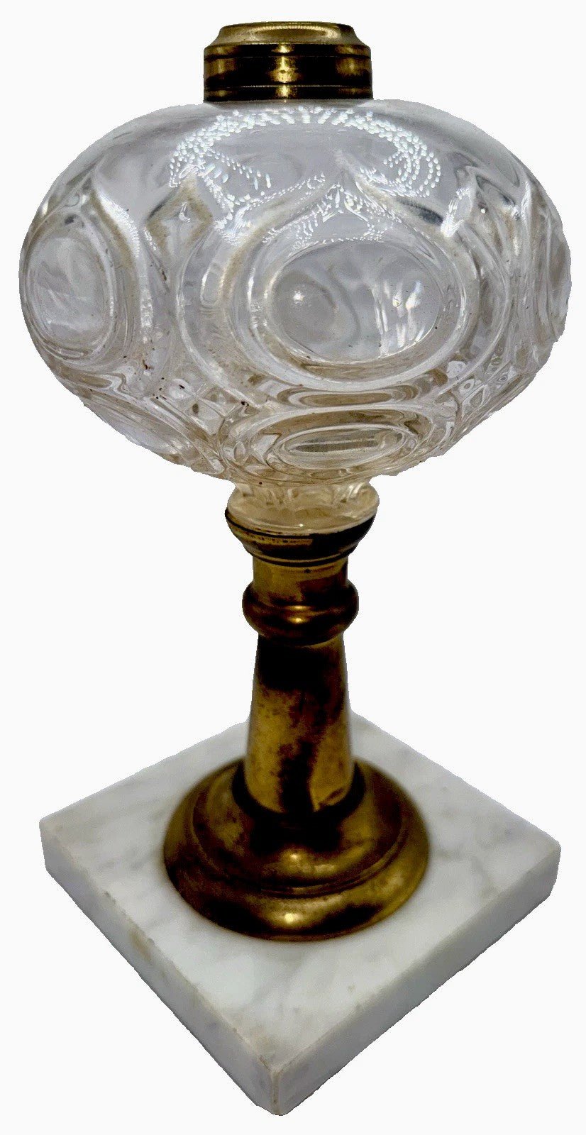 Flame Bullseye Composite Kerosene Oil Lamp Marble Base Thuro Bk 1, 93i - Antique - AntiquesEtceteraFlame Bullseye Composite Kerosene Oil Lamp Marble Base Thuro Bk 1, 93i - AntiqueAntiqueAntiquesEtcetera