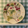 France Faience Plate Relief Raspberry Motif St Clement Luneville Factories 8.5" Excellent ConditionAntiquesEtcetera