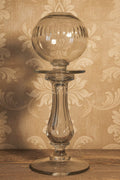 Free Blown Glass Whale Oil Lamp with Cut Font for Cork BurnerAntiquesEtcetera