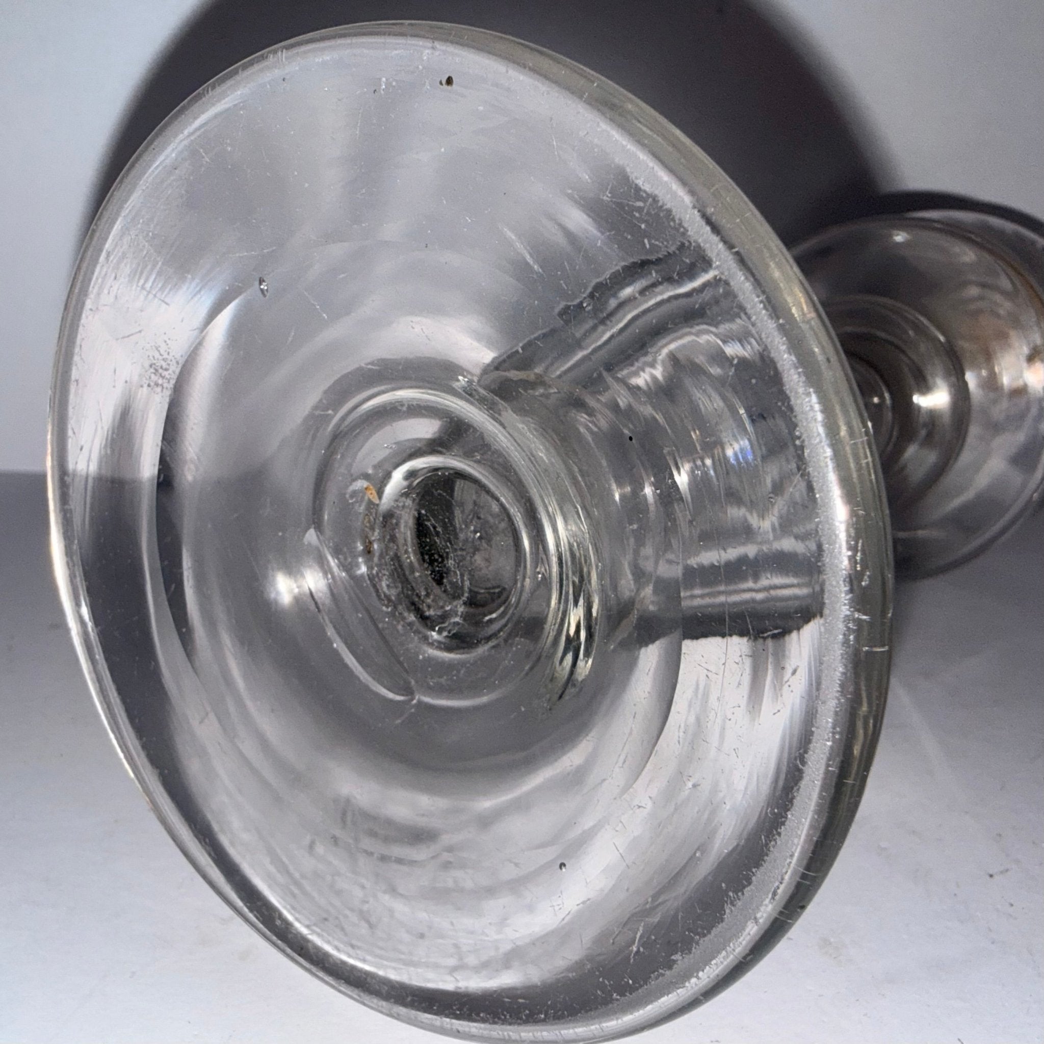 Free Blown Glass Whale Oil Lamp with Cut Font for Cork BurnerAntiquesEtcetera