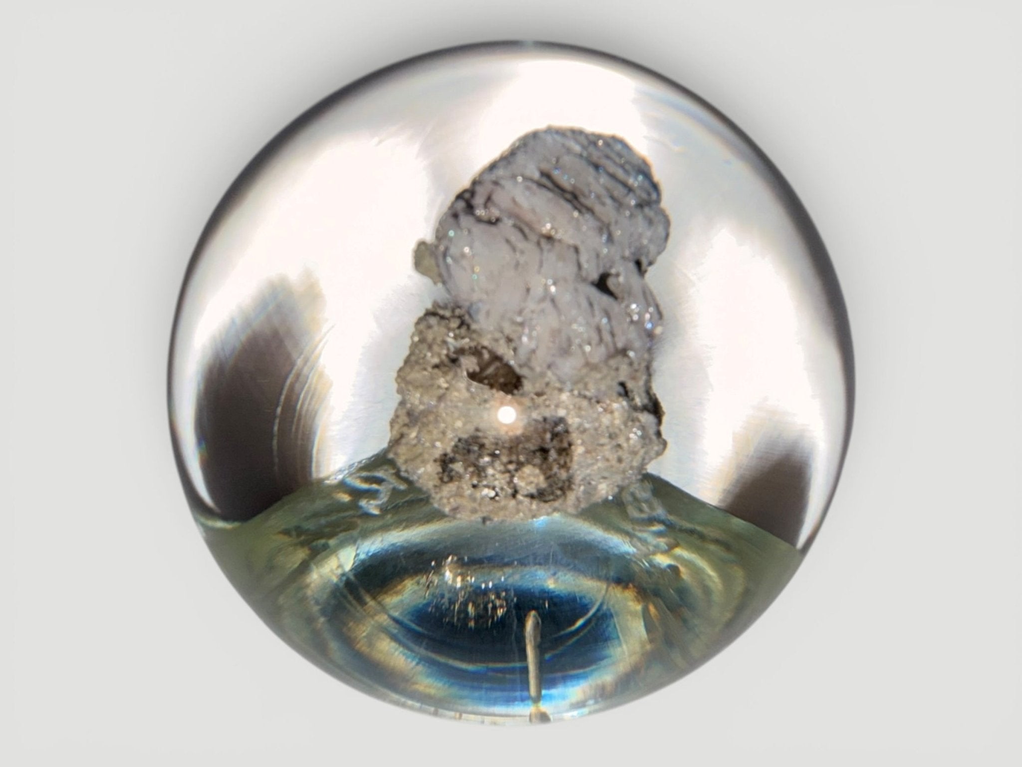 Freedom Series Paperweight w/ Berlin Wall Fragment Richard Olma Art Studio 1990AntiquesEtcetera