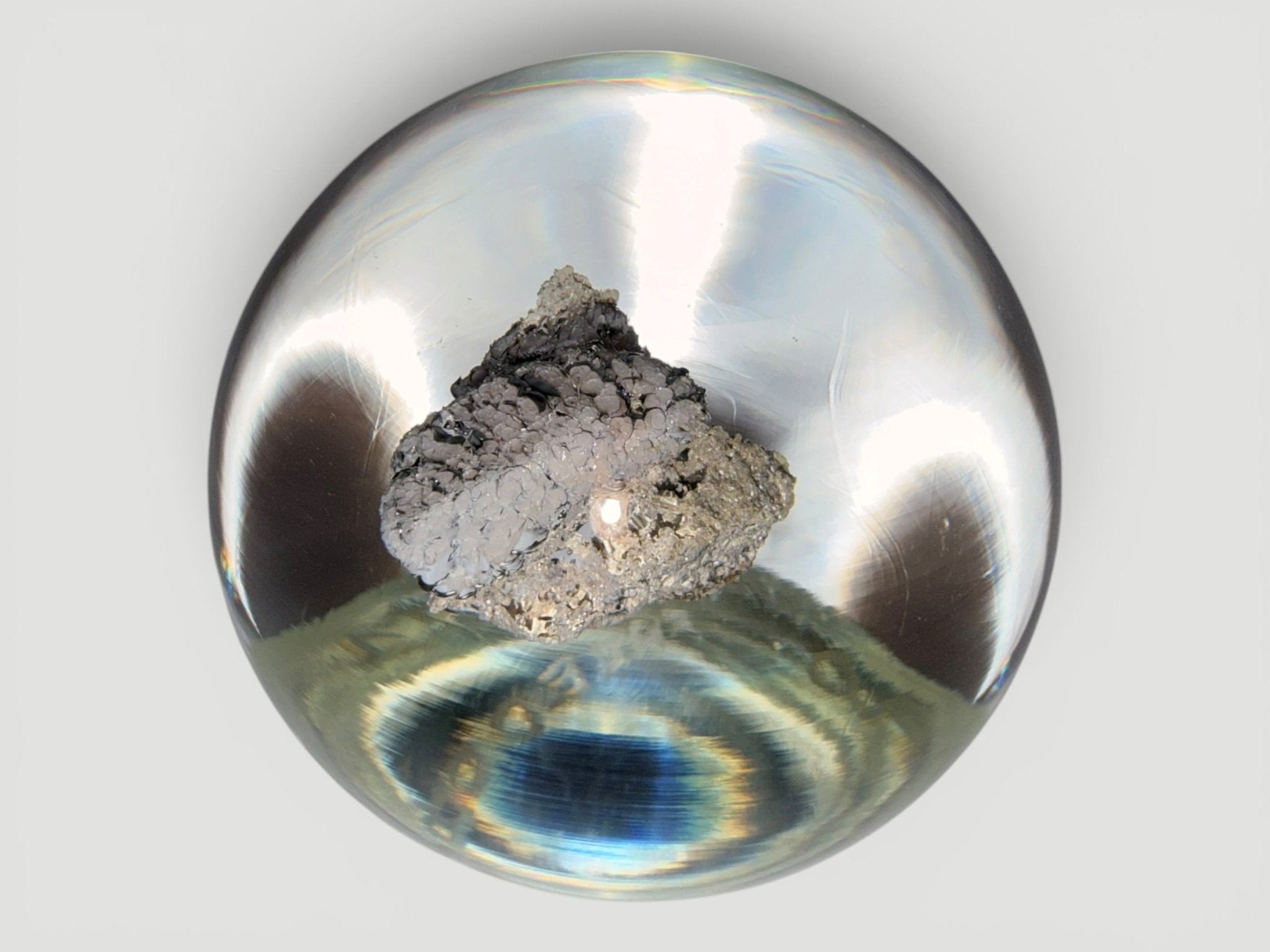Freedom Series Paperweight w/ Berlin Wall Fragment Richard Olma Art Studio 1990AntiquesEtcetera