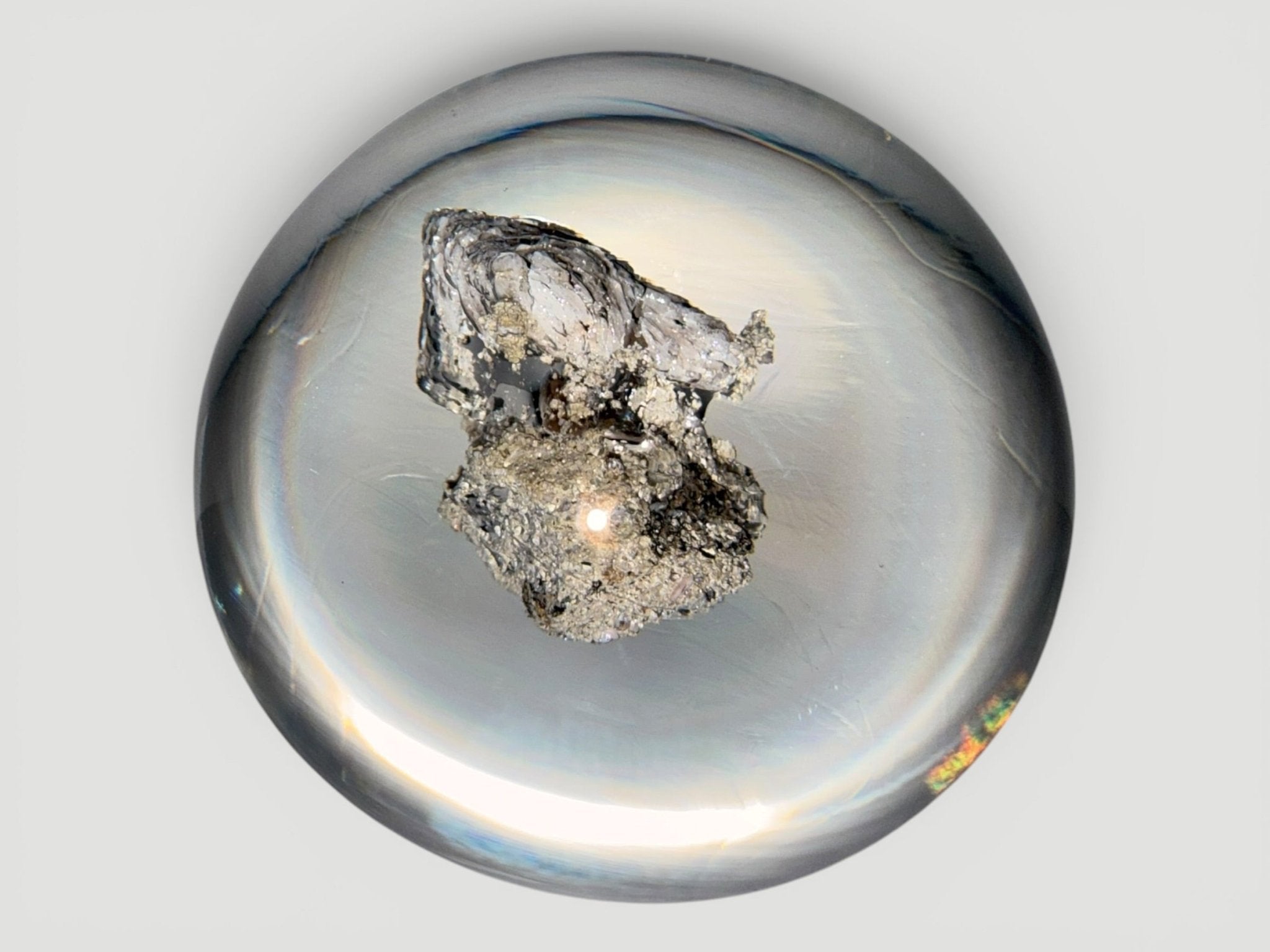 Freedom Series Paperweight w/ Berlin Wall Fragment Richard Olma Art Studio 1990AntiquesEtcetera