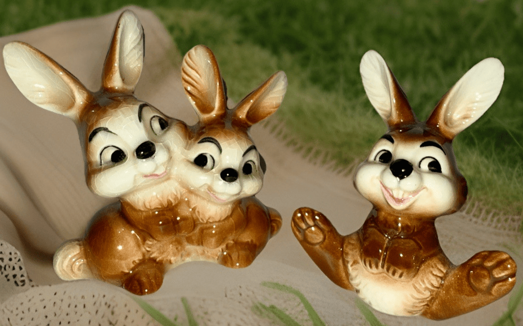 Goebel W. Germany Thumper Bunny with 2 Friends Long Ears & Buck Teeth - AntiquesEtceteraGoebel W. Germany Thumper Bunny with 2 Friends Long Ears & Buck TeethGoebelAntiquesEtcetera