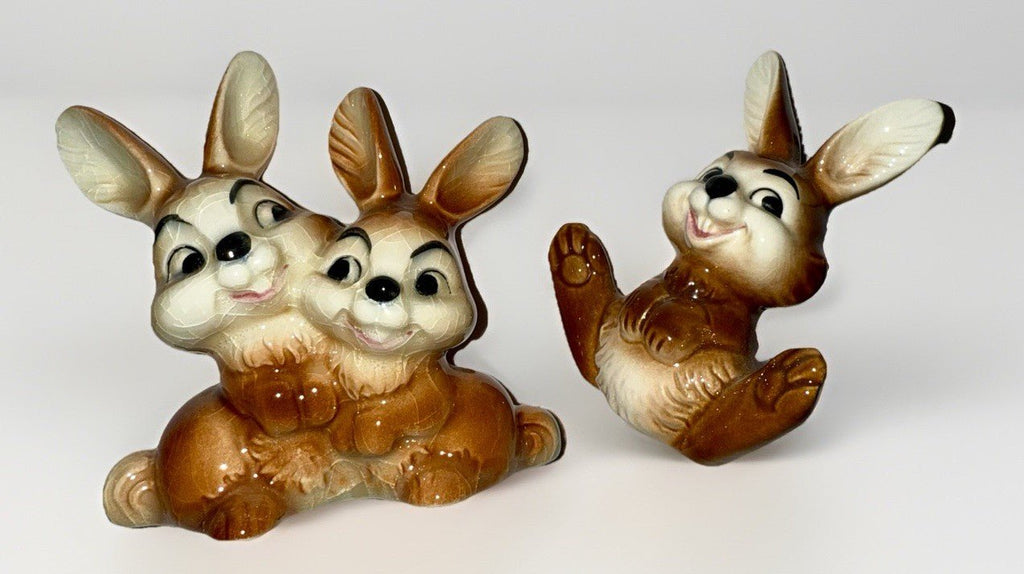 Goebel W. Germany Thumper Bunny with 2 Friends Long Ears & Buck Teeth - AntiquesEtceteraGoebel W. Germany Thumper Bunny with 2 Friends Long Ears & Buck TeethGoebelAntiquesEtcetera