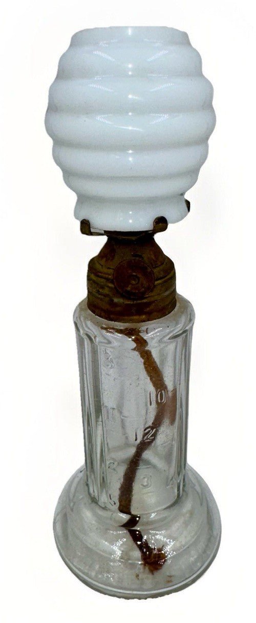 Grand Val's Time Indicating Oil Lamp Miniature Pride of America w/ Beehive Shade - AntiquesEtceteraGrand Val's Time Indicating Oil Lamp Miniature Pride of America w/ Beehive ShadeAntiqueAntiquesEtcetera