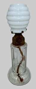 Grand Val's Time Indicating Oil Lamp Miniature Pride of America w/ Beehive ShadeAntiquesEtcetera